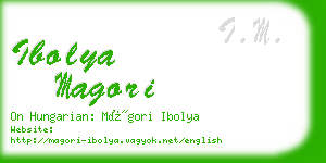 ibolya magori business card